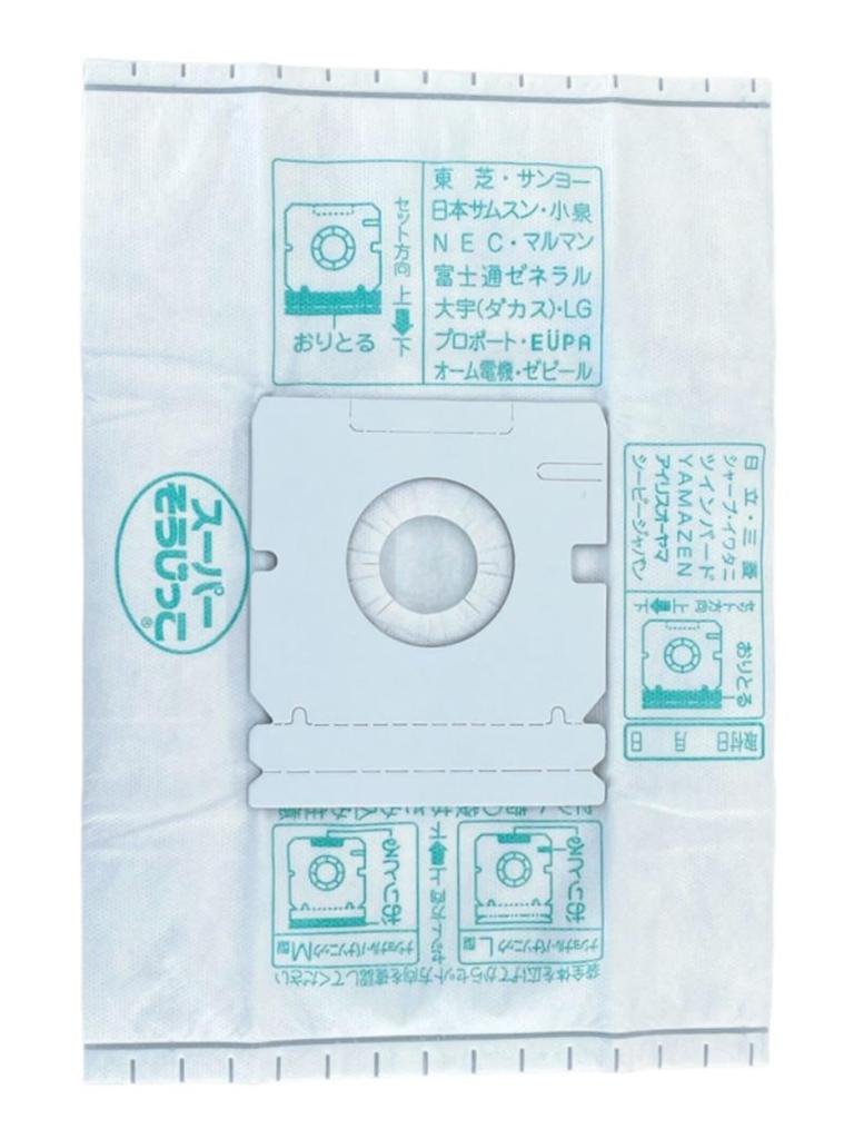 Vacuum Cleaner Paper Pack Super Soujikko Antibacterial Plus Nonwoven Filter Platinum Antibacterial and Deodorizing Treatment Common to all companies 5