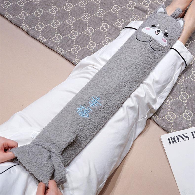 Urocza Kreskówkowa Termofor i Długie Poduszka do Ogrzewania Rąk i Snu, Idealne dla Kobiet w Ciąży i Dziewcząt