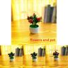 Fake Narcissus Flower Pot With Injection Molding For Interior Decoration