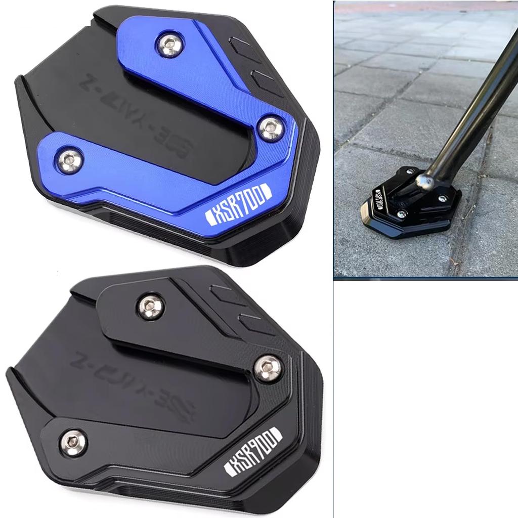 XIAXIA For XSR700 XSR900 2025 CNC Motorcycle Kickstand Extension Plate Side Stand Envelope Pad