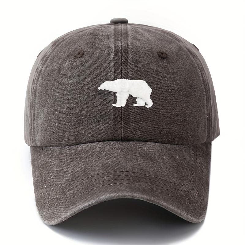 Polar Bear Pattern Baseball Hat for Men and Women Outdoor Sunscreen, Vacation, Camping, Party, Truck Driver Hat
