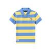 Kids Boys' Academy Style Striped Cotton Polo Shirt