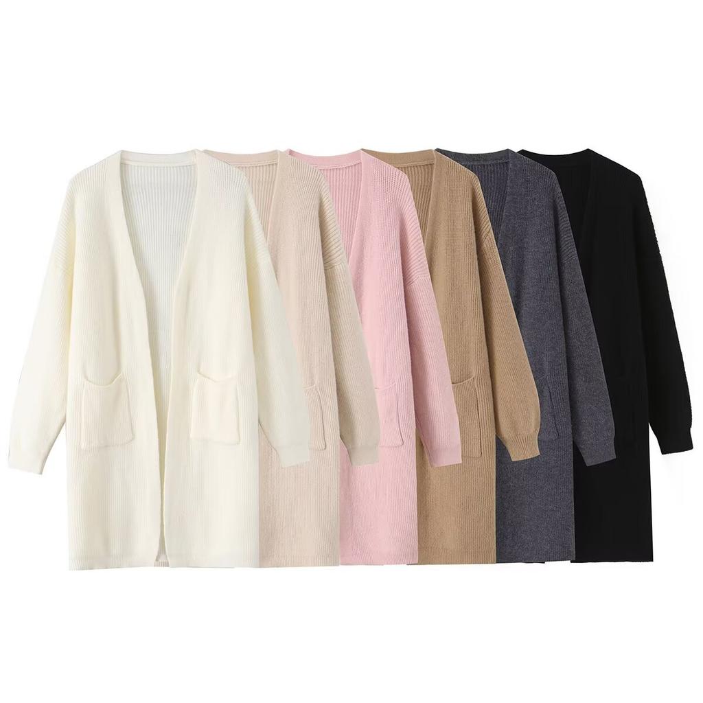 European and American style, new women's clothing, fashionable, casual, versatile, fashionable and foreign, long cardigan