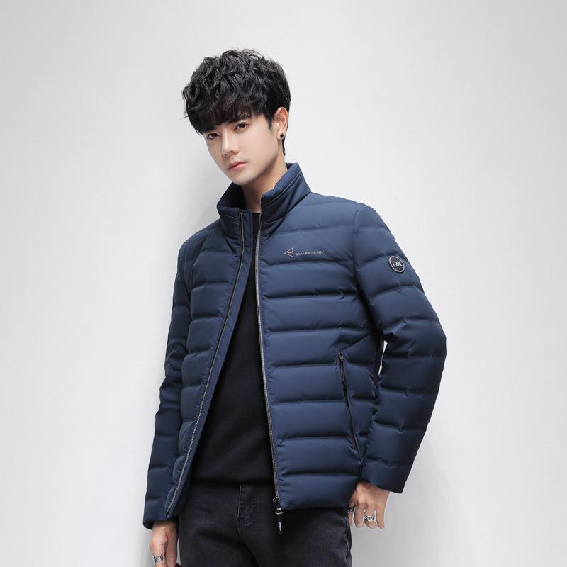 New Autumn and Winter White Duck Down Light Down Jacket for Young Men, Short Trendy Simple Down Jacket, Cold-proof Down Jacket for Men