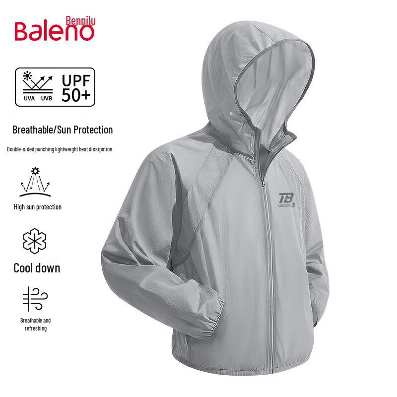 Baleno Men s Hooded Ice Silk Sun Protection Jacket 3XL
