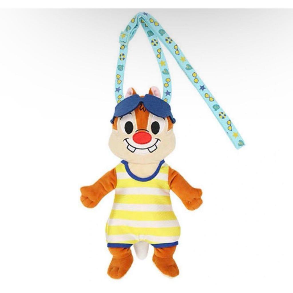 Used Disney Resort Swiss Summer Chip Dale Plush Shoulder Pouch