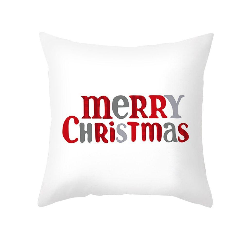 Tree For Home Decor Elk Merry Christmas Cushion Cover New Year Gifts Ornament Pillowcase