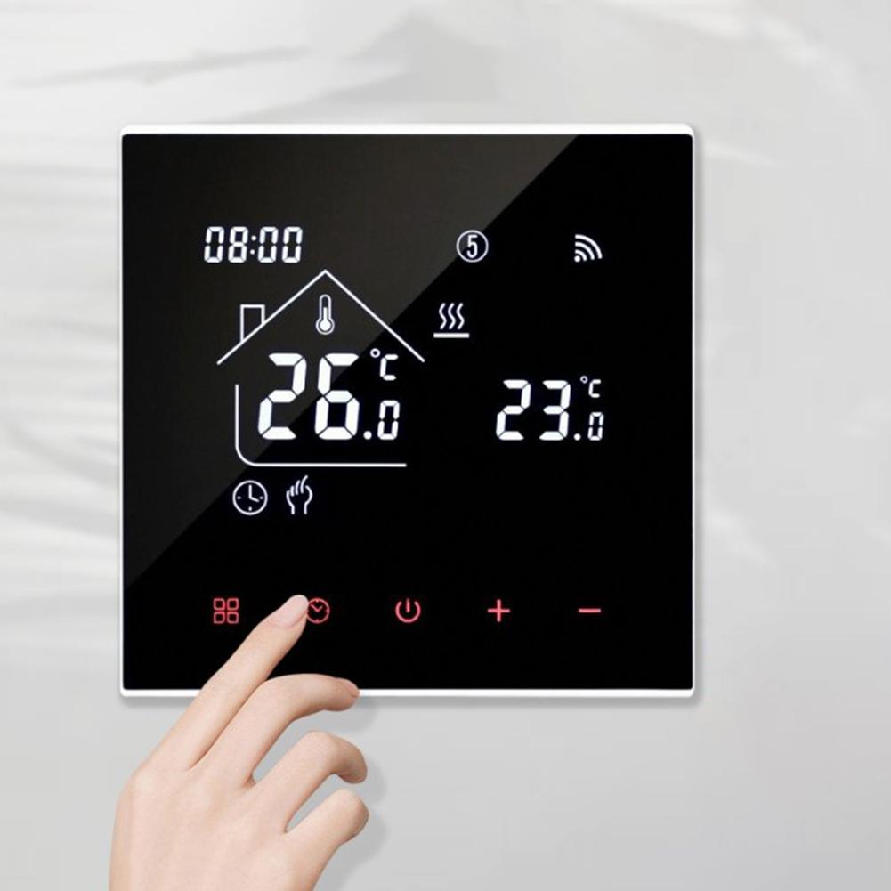 Comfortable Living Space Digital Programmable Thermostat App Controlled Thermostat 86x86x13mm AC 230V Operation