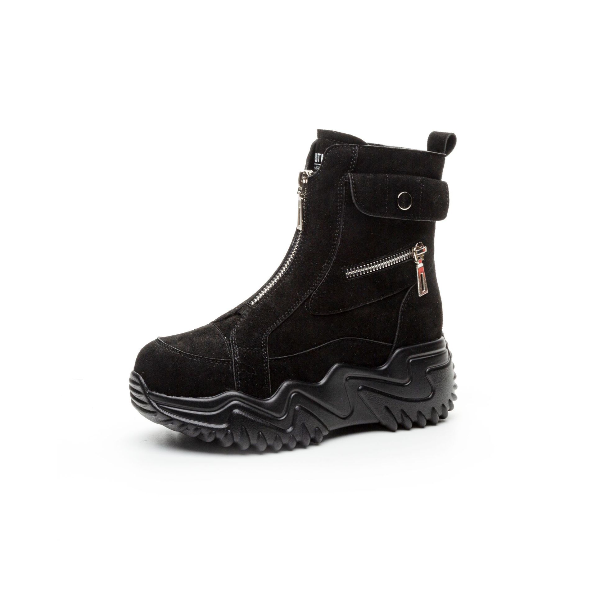 

Женские осенние новые повседневные кроссовки с высоким верхом, женские модные универсальные дышащие кроссовки на платформе 40 чёрный