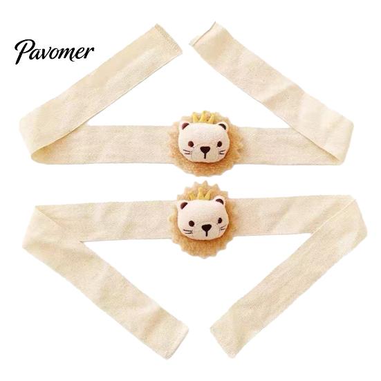 Lion Curtain Tieback Cartoon Animal Tieback, Cute Bear Tie, Fabric Soft Strap Flower Holder for Baby Room Nursery Decor Wear-resistant