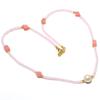 Pink Opal Gemstone Handmade 925 Sterling Silver Jewelry Necklace 18" GK-564