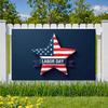 Star Decoration High Quality Party Banner Patriotic Theme Event Display for National Holiday Indoor Display Patriotic Events