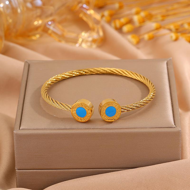 European and American Devil's Eye Love Opening Braided Girls' High-end Fashionable and Versatile Bracelet