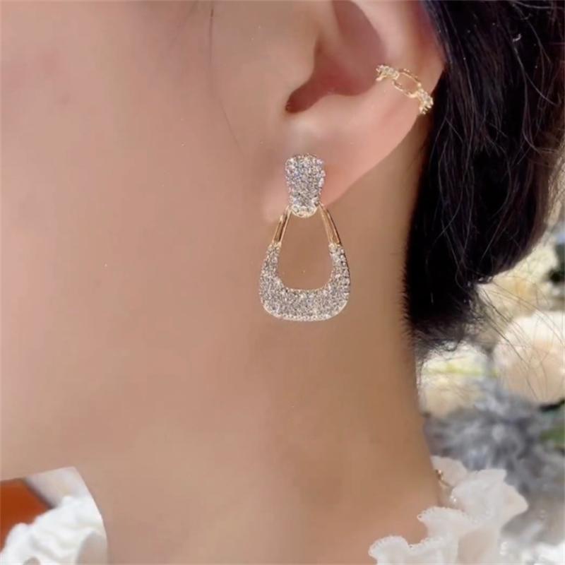 Fashion Korean zircon Dangle Earrings  for Women Girl Gift Jewelry Wholesale