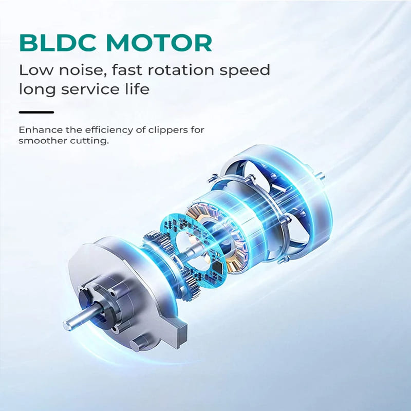 New Professional Electric Brushless Motor Digital Display Men's Oily Hair Smooth with Base Rechargeable High Power Strong Power Hair Clipper