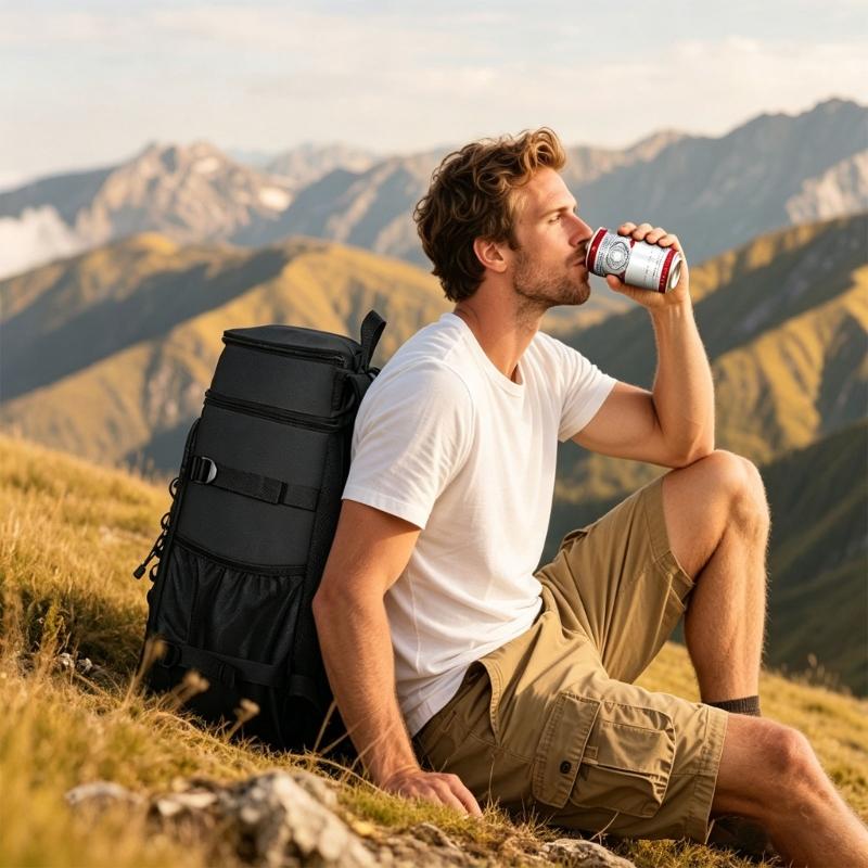 Spacious 40L Insulated Holder For Beach Outings Having Separate Storage Sections And Easy To Carry Design