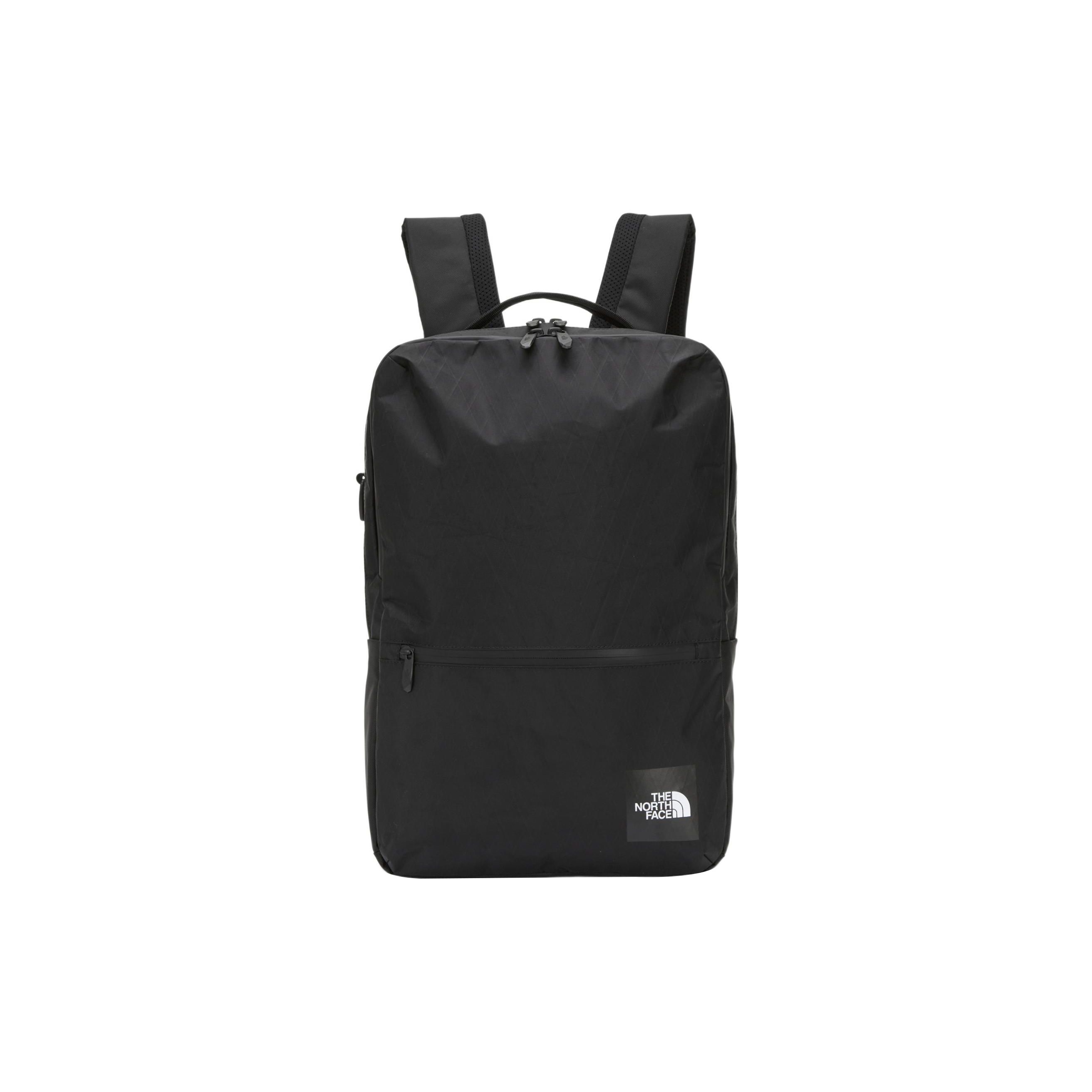The North Face Fashion Trend Logo Patch Nylon And Polyester Backpack Unisex Backpack Black NM2DN63A Black