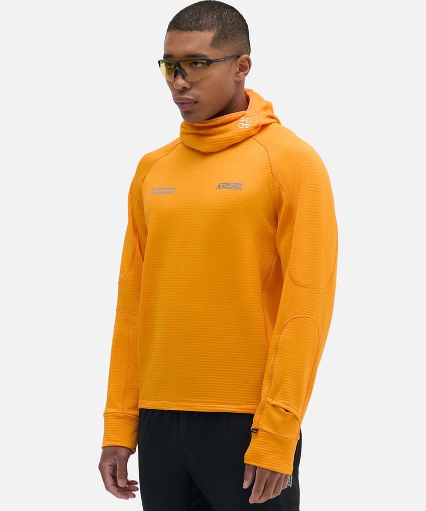 KALEG Racing Power Grid Running Hoodie Men'S (Orange)