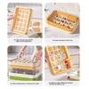 Press-Release Ice Cube Tray with Lid Food-Grade Silicone Popsicle Mold for Freezer Leak-Proof Stackable Ice Maker for Home Party
