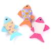 Furry Catnip Toy Fish Toy with Soft Plush- and Chew Cat Grinding Toy with Rattle Sound Cute Fish