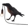 Generic Raven Decor Table Lamp - Lifelike Resin Crow Bird Desk Lamp Creative Animal Styling Light Bedroom Bedside Wall Sconce Lamp Light Decoration -