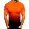 Summer Thin Loose Short Sleeve Fashion 3D Gradient Printed Round Collar Leisure Oversized Men's T-shirts