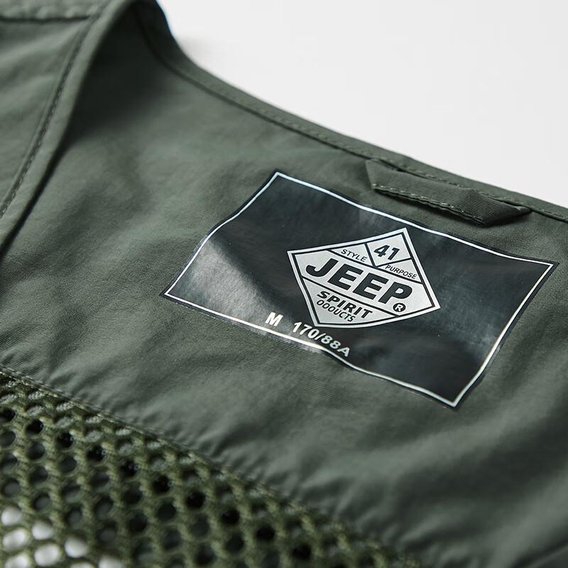 JEEP SPIRIT Men's Outdoor Multi-Pocket Vest