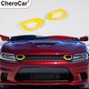 2x Frontstoßstange Mitte Kühlergrill Gitter Abdeckung Zierleiste Für 2015-22 Dodge Charger Gelb