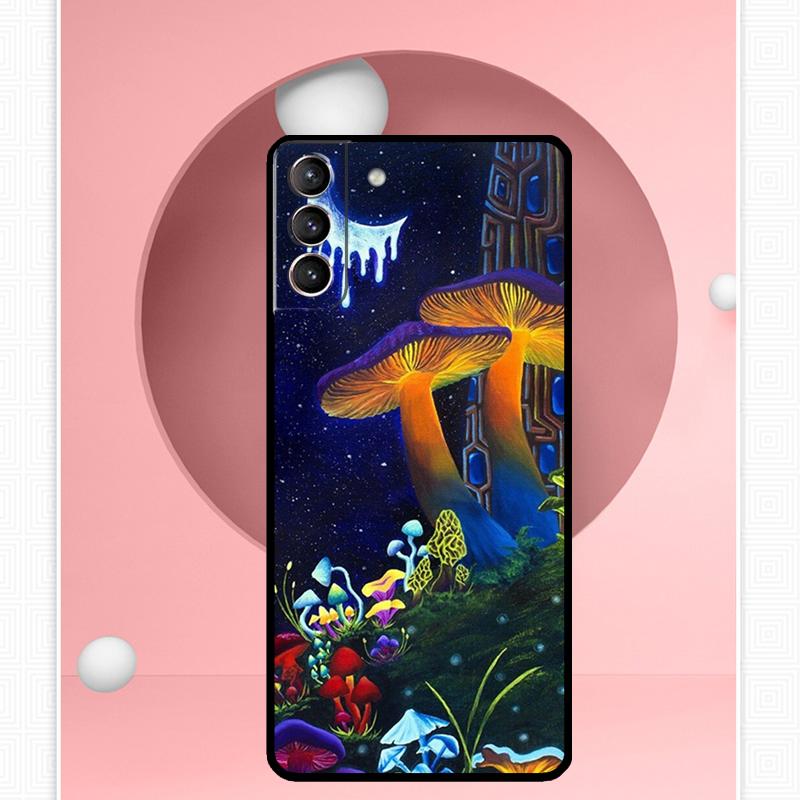 Psychedelic Mushrooms Florals Case For Samsung Galaxy S25 Ultra S25 FE S20 S21 S22 S23 Plus S9 S10 S24 Ultra Cover Funda