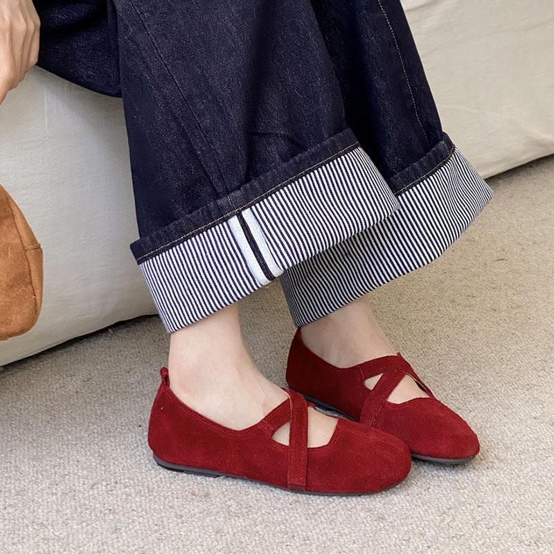 Fashion New Fashion Shallow Ladies Flats With Shoes Casual Soft Female Slip On Footwear Round Toe Women Ballet Flats Shoes