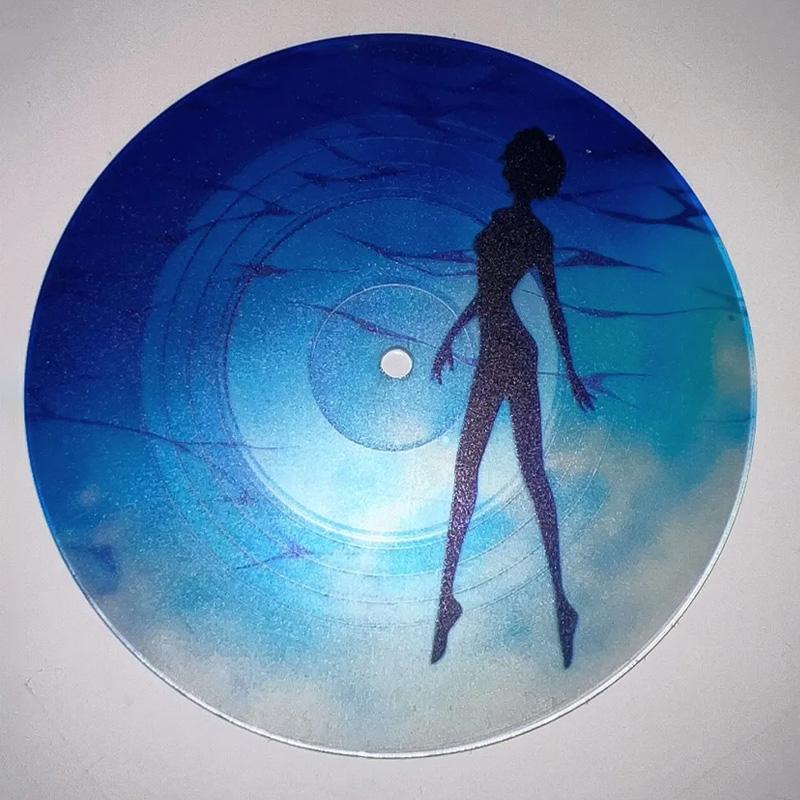 Evangelion Ayanami Rei Asuka Anime Acrylic Record Coaster Coffee Table Creative Collection Desktop Decor Cartoon Acrylic Stand
