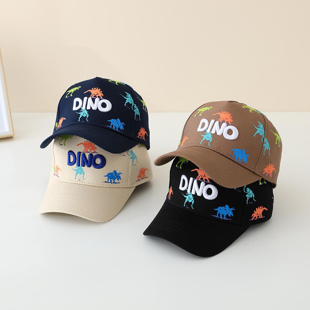 Children 's Sports Hats School Baby Boy Baseball 2026 Summer Embroidered Dinosaurs Outdoor Kids Caps for 2-8Years Adjustable