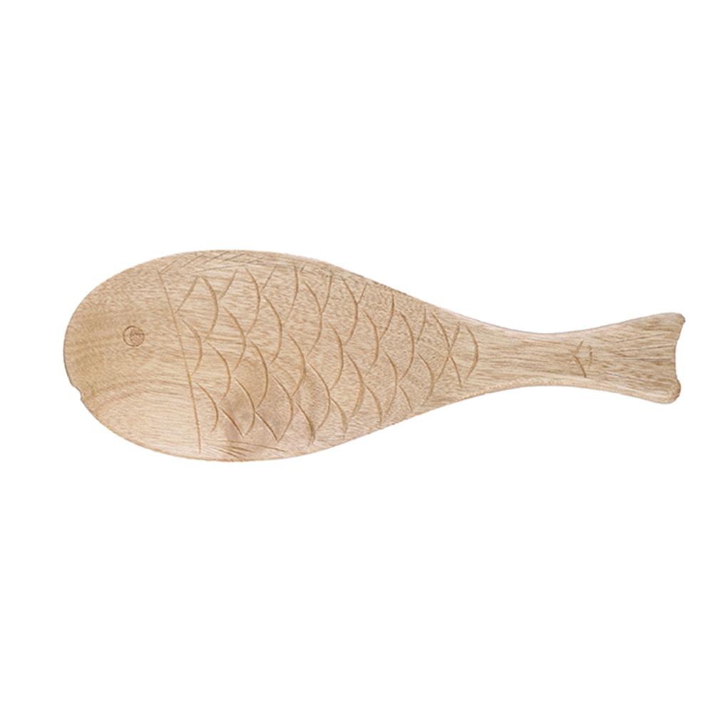 1pcs Wooden Rice Spoons Rice Scoop Paddle Cute Fish Shape Kitchen Rice Serving Spoon Wooden Utensils For Home