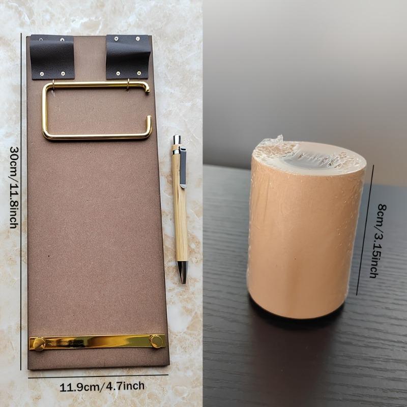 1 Rolle Vintage Abreiß-Klebezettel-Künstlerische Nicht-Klebende Leere Nachrichtenkarten, Papier Material, Ideal für Büro & Schulbedarf