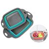 Foldable Silicone Colander Fruit Vegetable Washing Basket Strainer Kitchen Tool