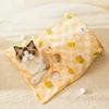 Cat Tunnel Bag for Indoor Cats Foldable Pet Tunnel Crinkle Sack with Plush Balls Interactive Hide And Seek Cat Toy