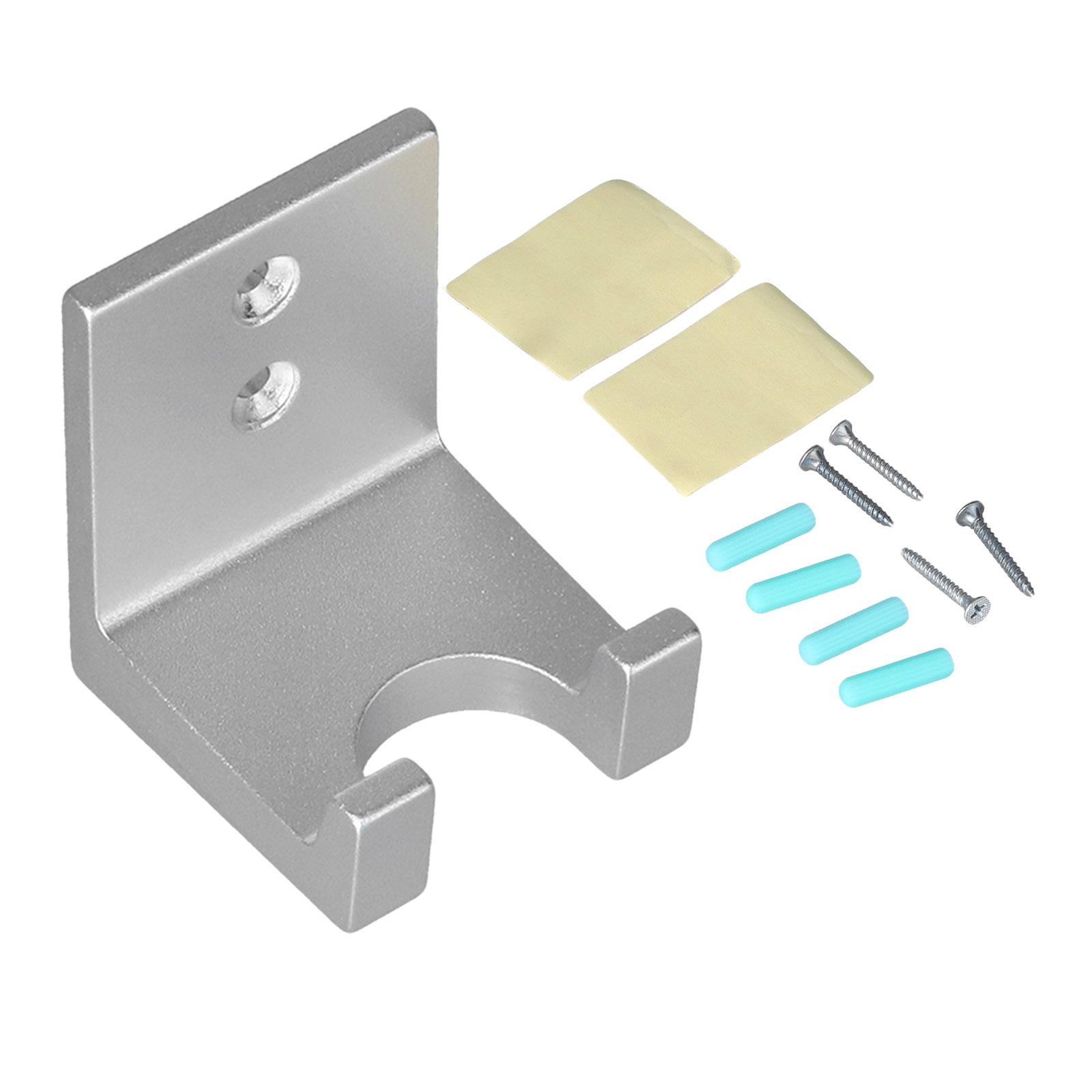 

Бездонный держатель портафильтра Стойка Алюминиевый сплав Вискоза Перфорированный Двойного назначения Темпер для кофе Настенный серебряный