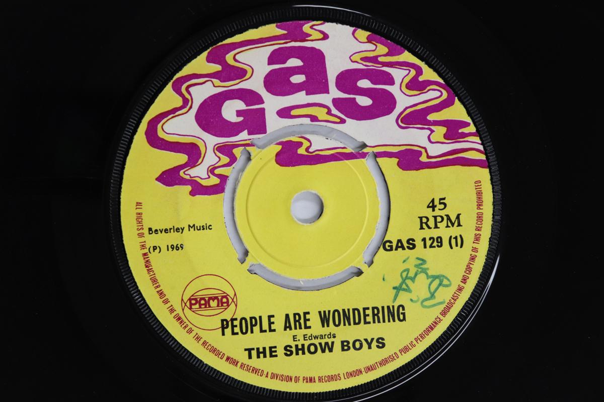 

7inch Record SHOW BOYS People Are Wondering Long Time GAS129 GAS 1969 UK Reggae Ska Dub Used