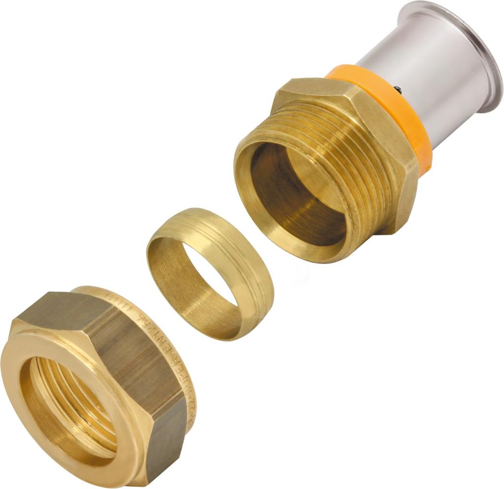 Compression ultraPRESS Brass Connector - 16/15