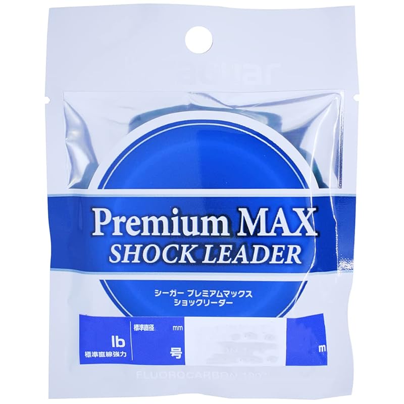 Seaguar Premium Max Shock Leader, 20m, 34lb, No. 8, Clear