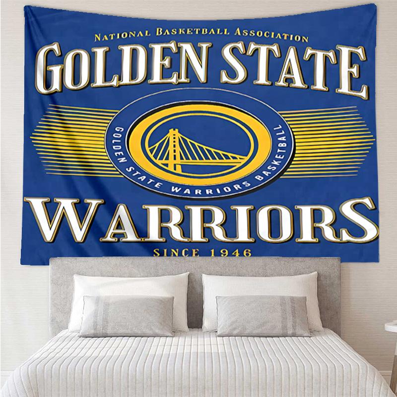 Golden State Warriors logo Tapestry for Bedroom Aesthetic Classroom Tapestries Wall Hanging for Living Room Dorm Office,Ideal Creative Gift