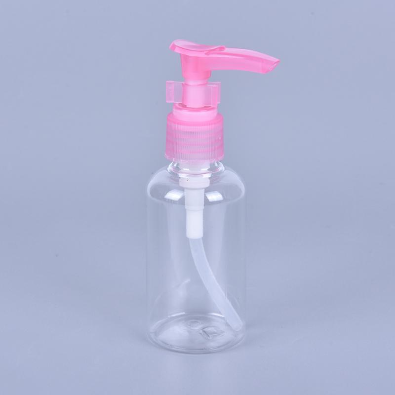 5Pcs 75Ml Plastic Press Pump Spray Lotion Bottles Cosmetic Sample Containers