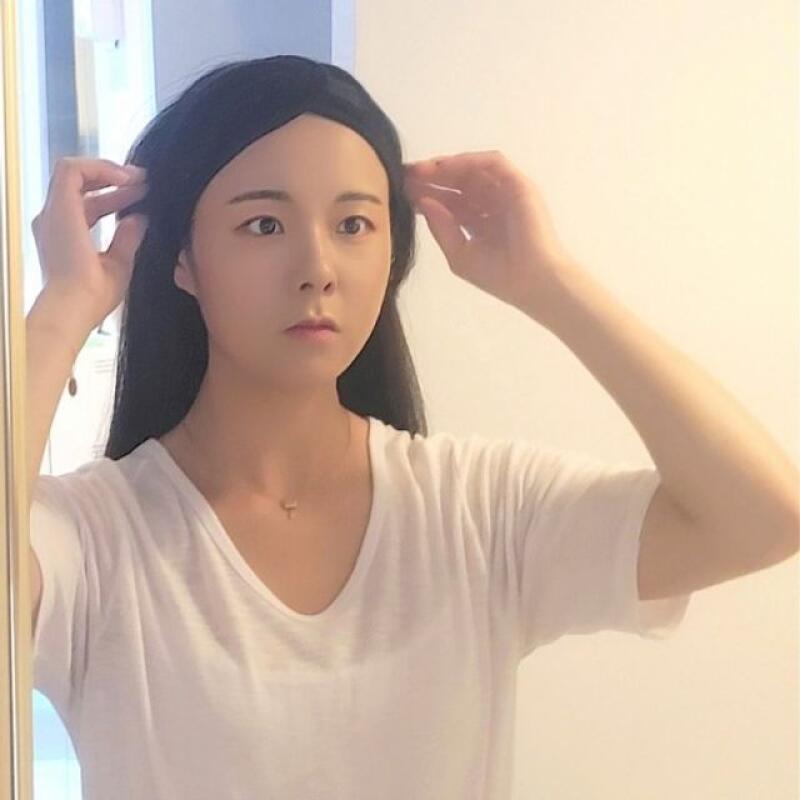 Тик-так моющая повязка на голову для умывания (черный)