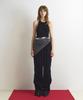 Aobteu Layered Halter Neck Knit Dress - Black