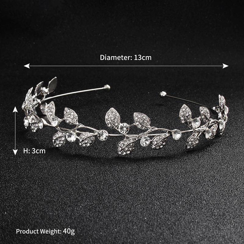 Simple Crystal Women's Hair Bands Fashion Alloy Mori Princess Headband Headdress Party Holiday Jewelry Hair Accessories Tiara