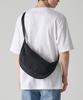 Crinkle Mini Hobo Crossbody Bag [Black]