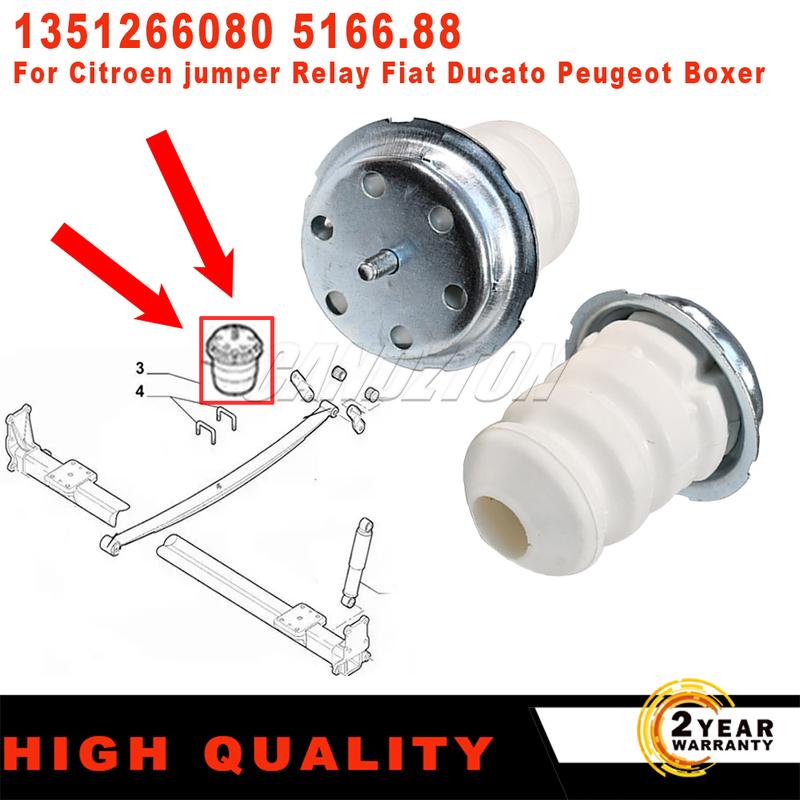 2 Stuks Nieuwe Achtervering Stop Schokdemper Rubber 1351266080 Voor Citroen Jumper Relay Fiat Ducato 250 290 Peugeot Boxer