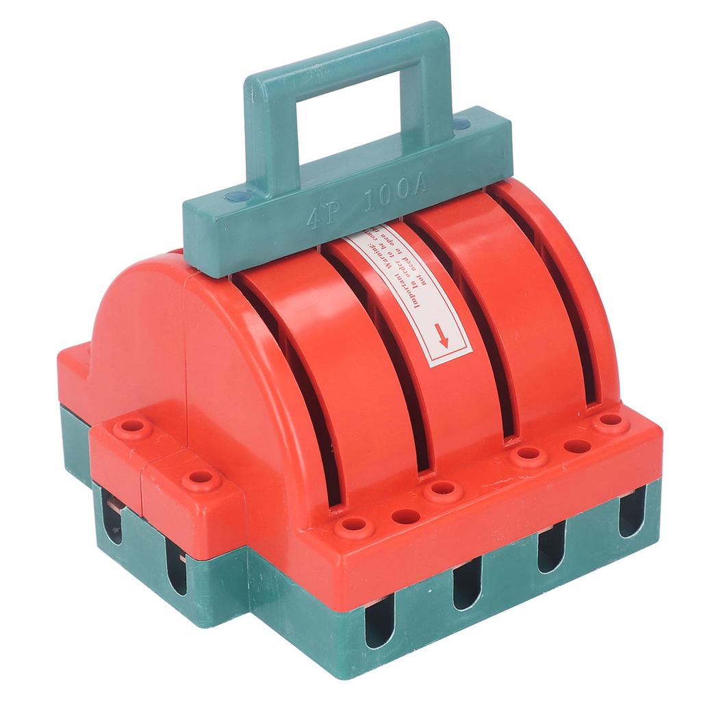 DPDT Power Isolation Switch 4P AC380V 100A Double Pole Double Throw Electrical Disconnect Knife Swit