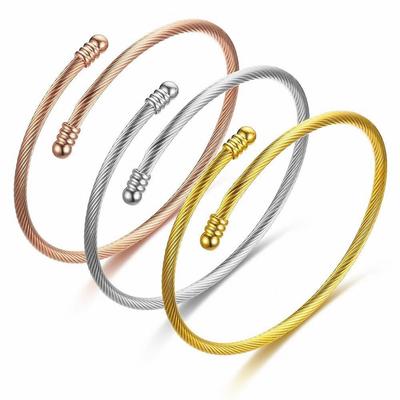 Unisex Armband aus Edelstahl-Drahtseil - Nicht verblassend, Schlichtes Design