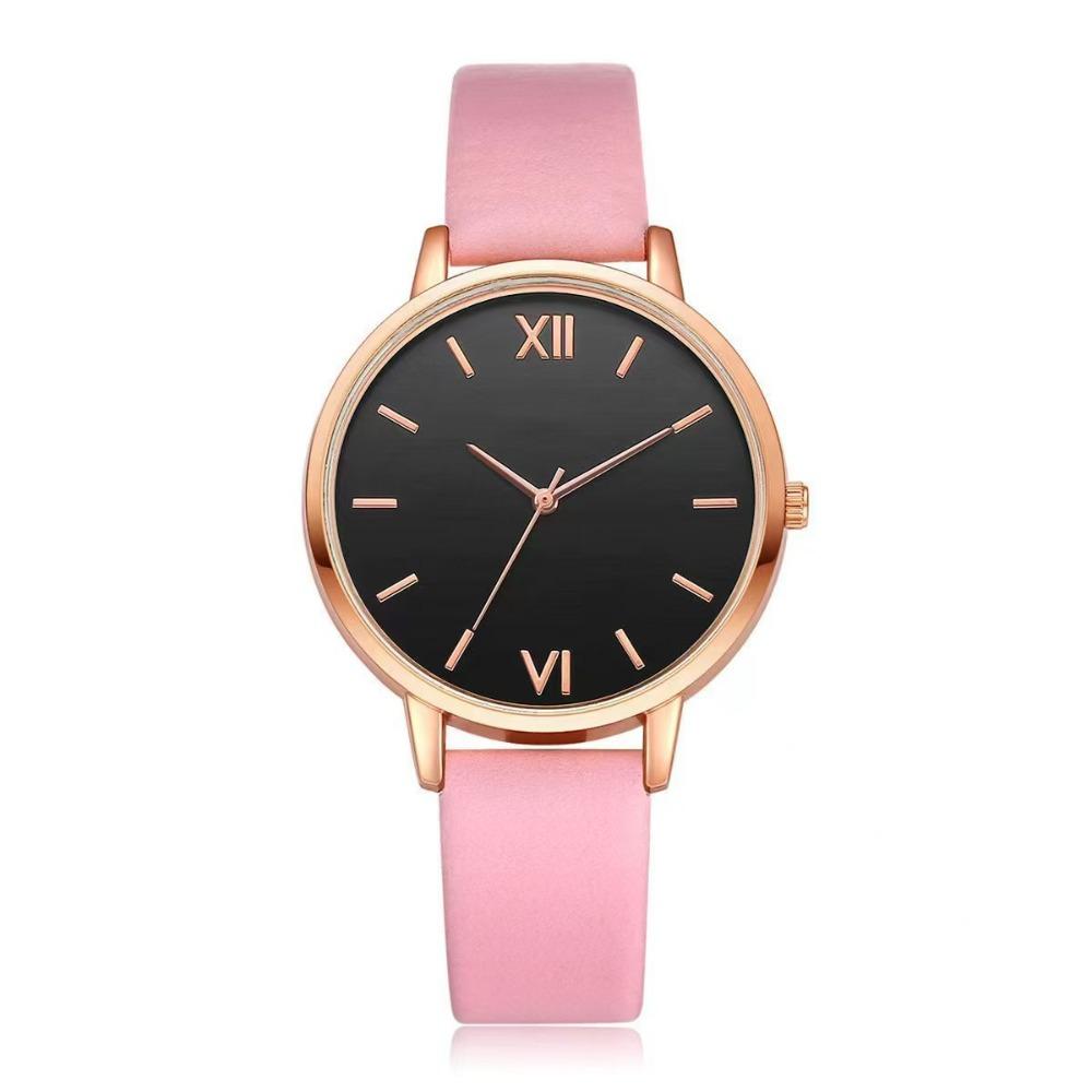 Leather Band Quartz Watch PU Strap Ladies Watch Minimalist Analog Watch  Formal Occasions